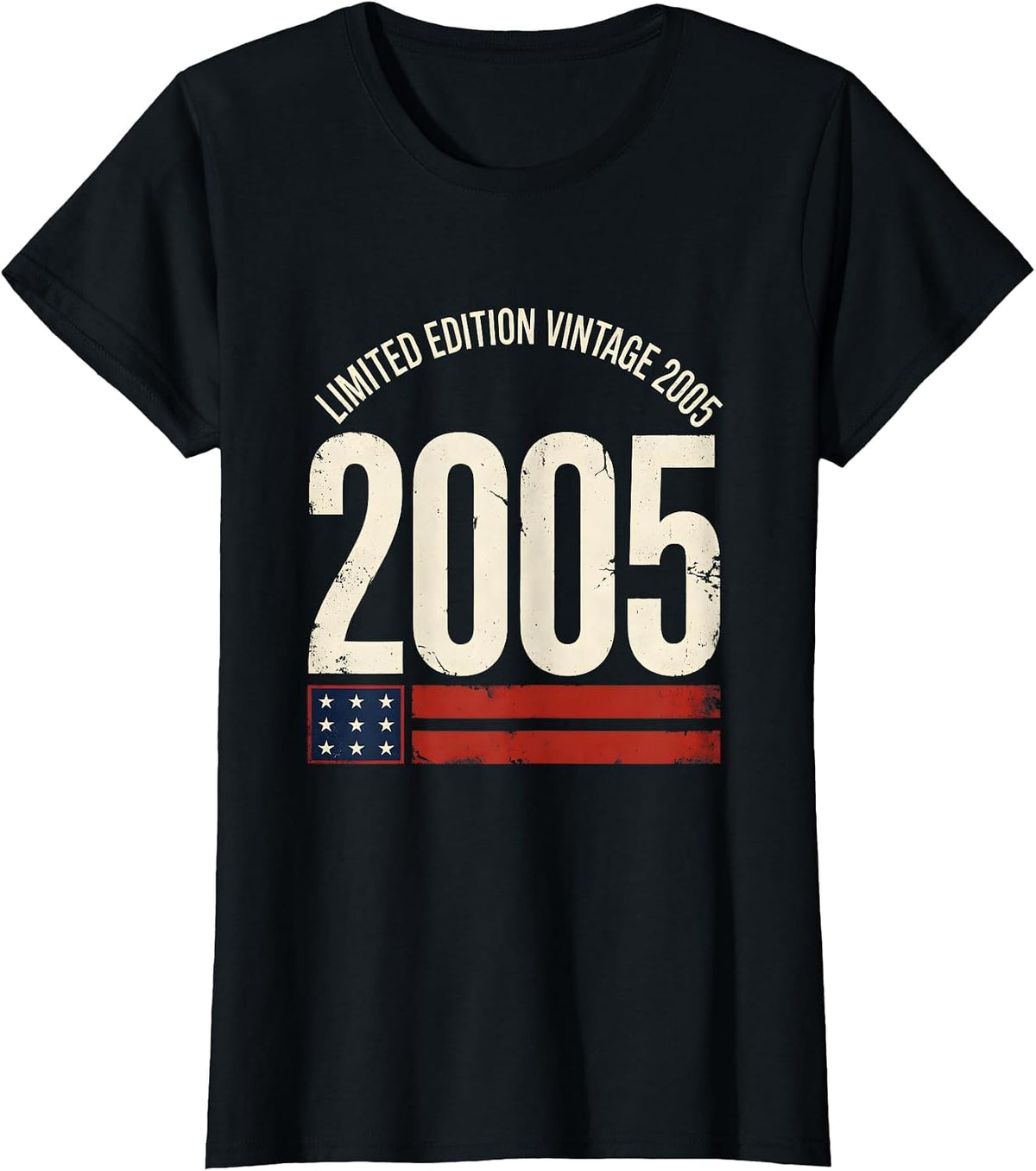 Women's LIMITED EDITION VINTAGE 2005 25th Birthday Gift Men Women 25 T-Shirt - Black