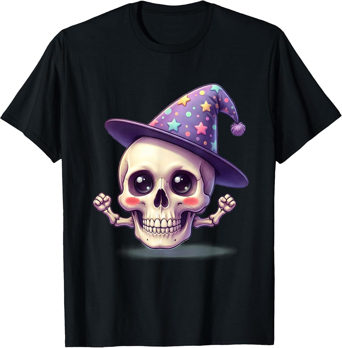 Men's Proud Dunce Skull Funny Gothic Humor Graphic T-Shirt - Black