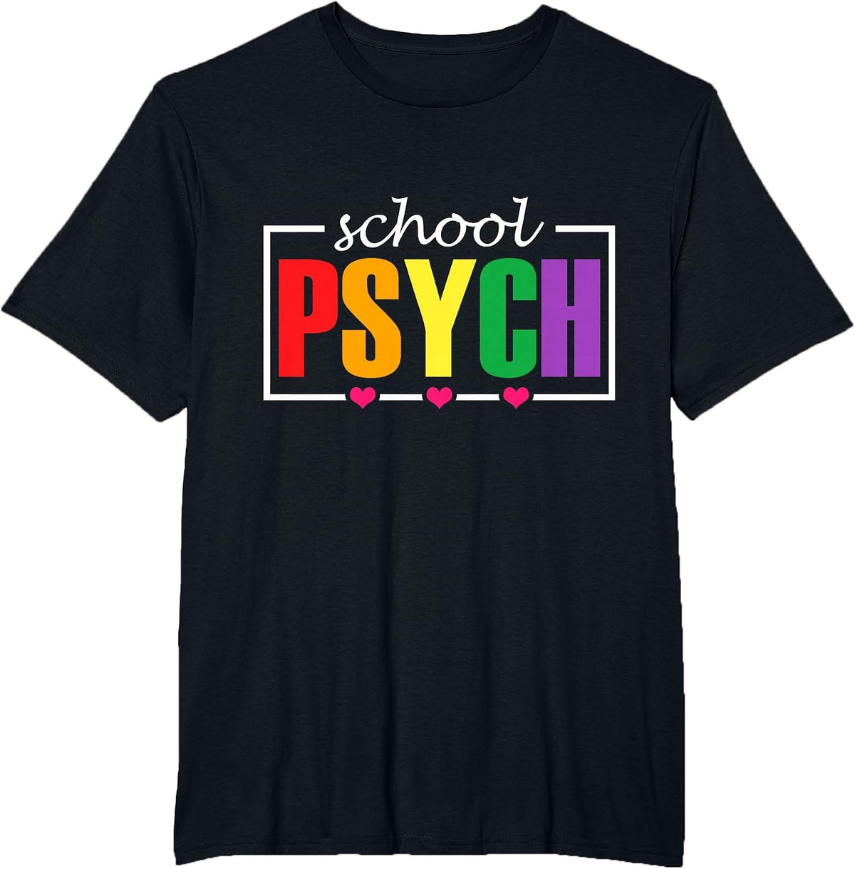 School Psych Teacher Class Psychology School Psychologist T-Shirt - Black