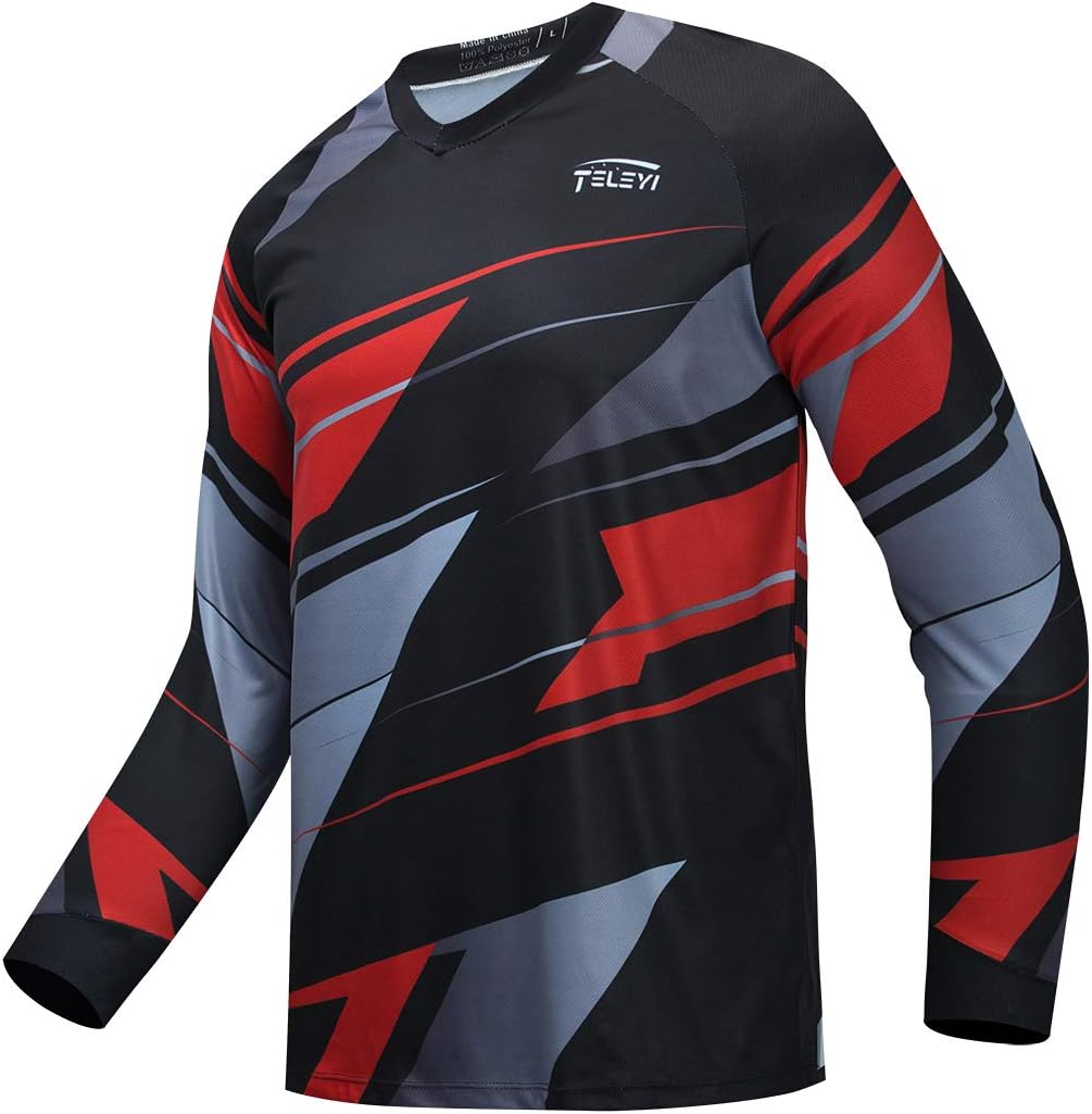 Men's Cycling Jersey Long Sleeve MTB T Shirt Mountain Bike Motorcycle - Cd9551-lj