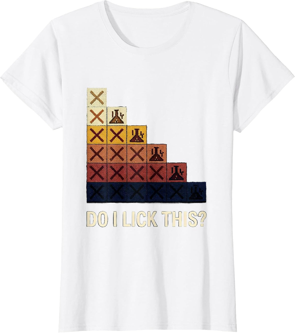Women's Do I Lick This Funny Periodic Table Science Teacher Gift T-Shirt - White