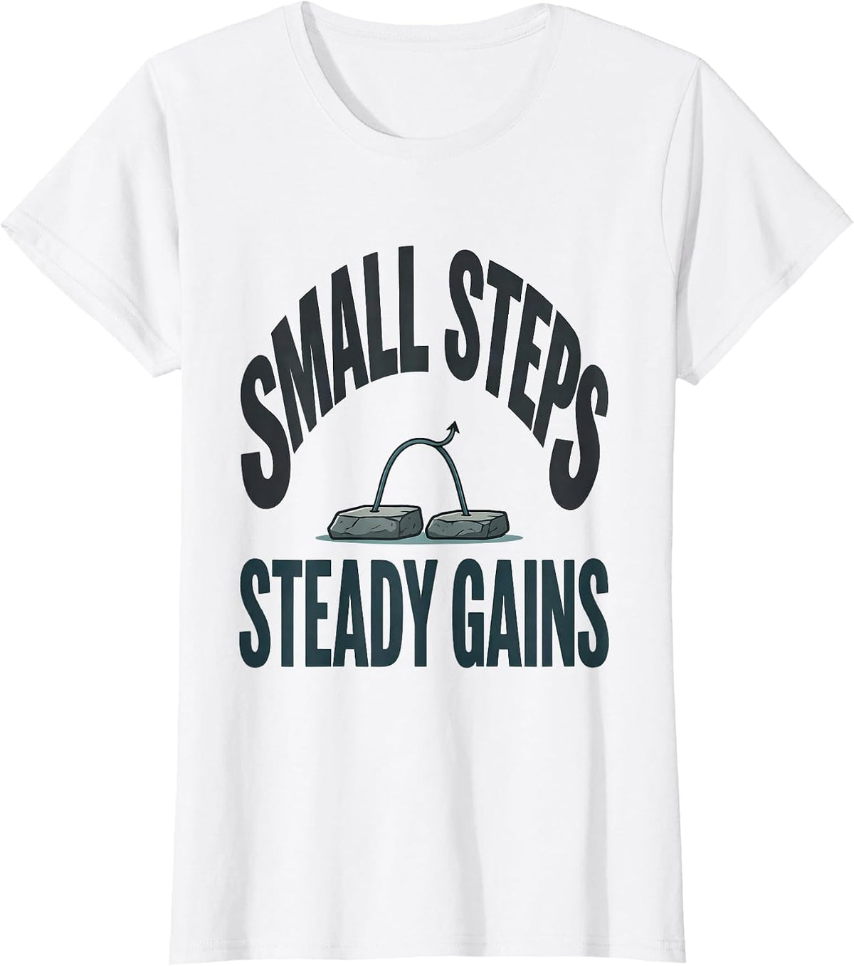Women's Small Steps Steady Gains Occupational Therapy Physical T-Shirt - White