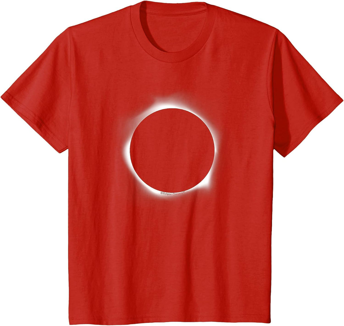 Circle Total Solar Eclipse Celestial Fanatic T Shirt T-Shirt - Red