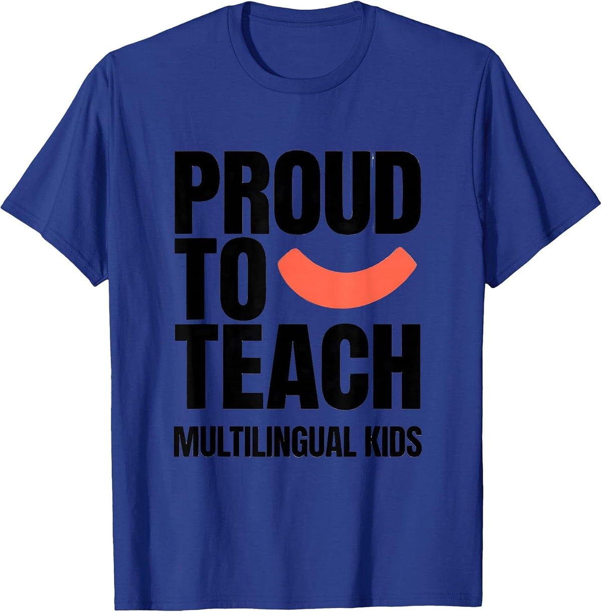 Men's Proud To Teach Multilingual Kids Bilingual Spanish Teacher T-Shirt - Royal Blue