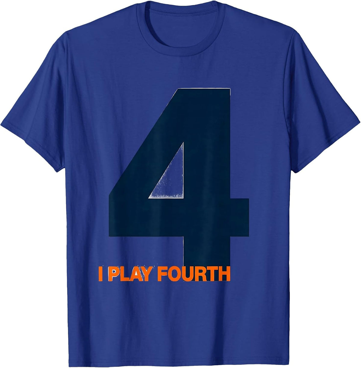 Men's I Play Fourth School Team Fourth Grade All-Stars Spirit T-Shirt - Royal Blue