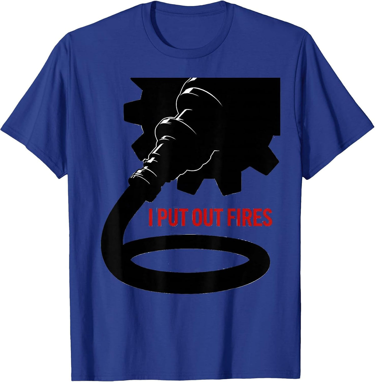 Men's I Put Out Fires Cute Toddler Firefighter Kids Birthday T-Shirt - Royal Blue