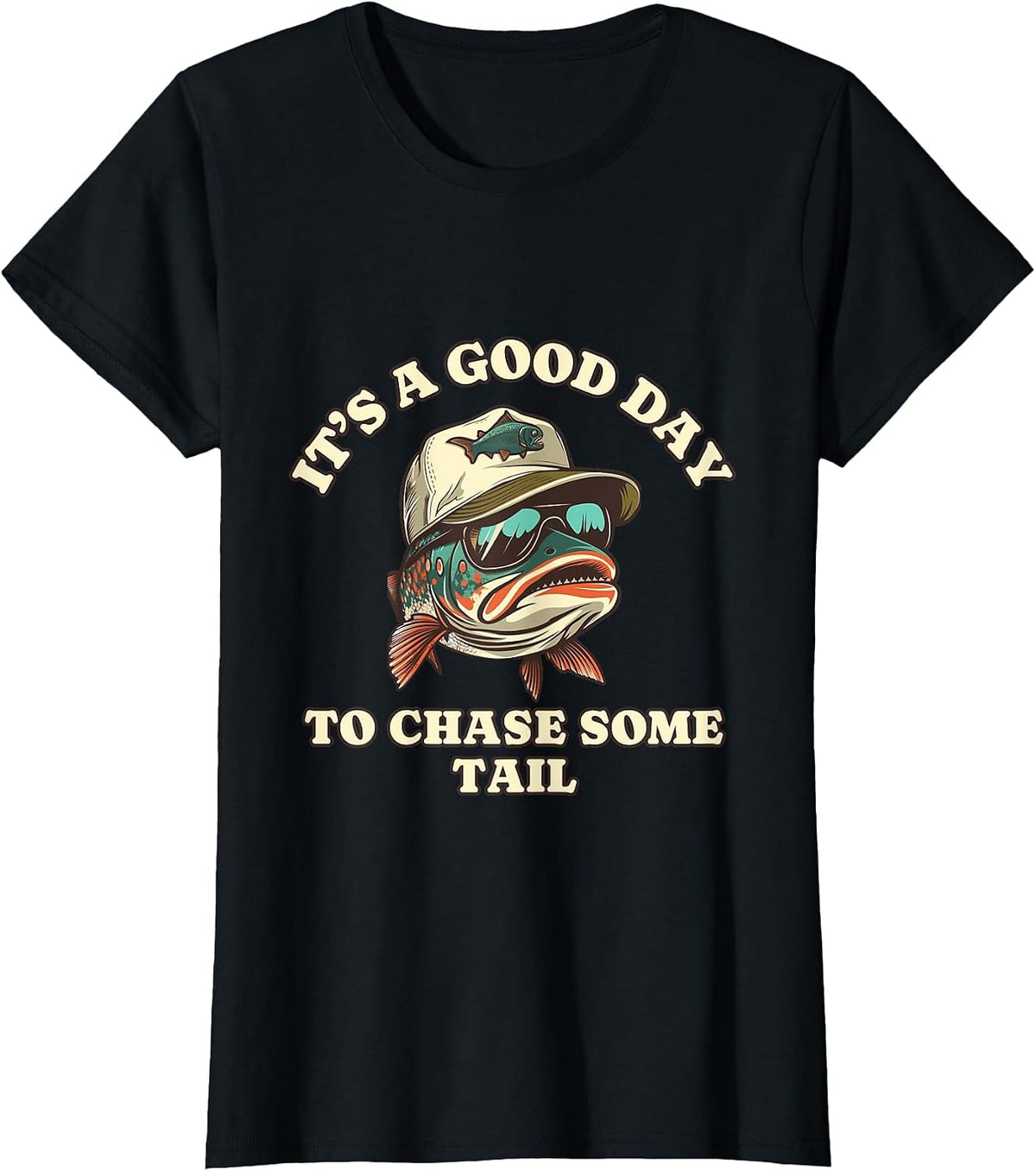 Catch Fish and Laugh Hard with This Fishing Pun T-Shirt - Black