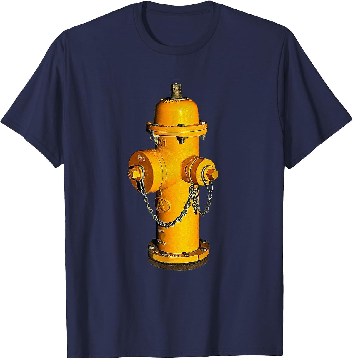 Fire Hydrant Fire Fireman Fighter T-Shirt T-Shirt - Navy Blue