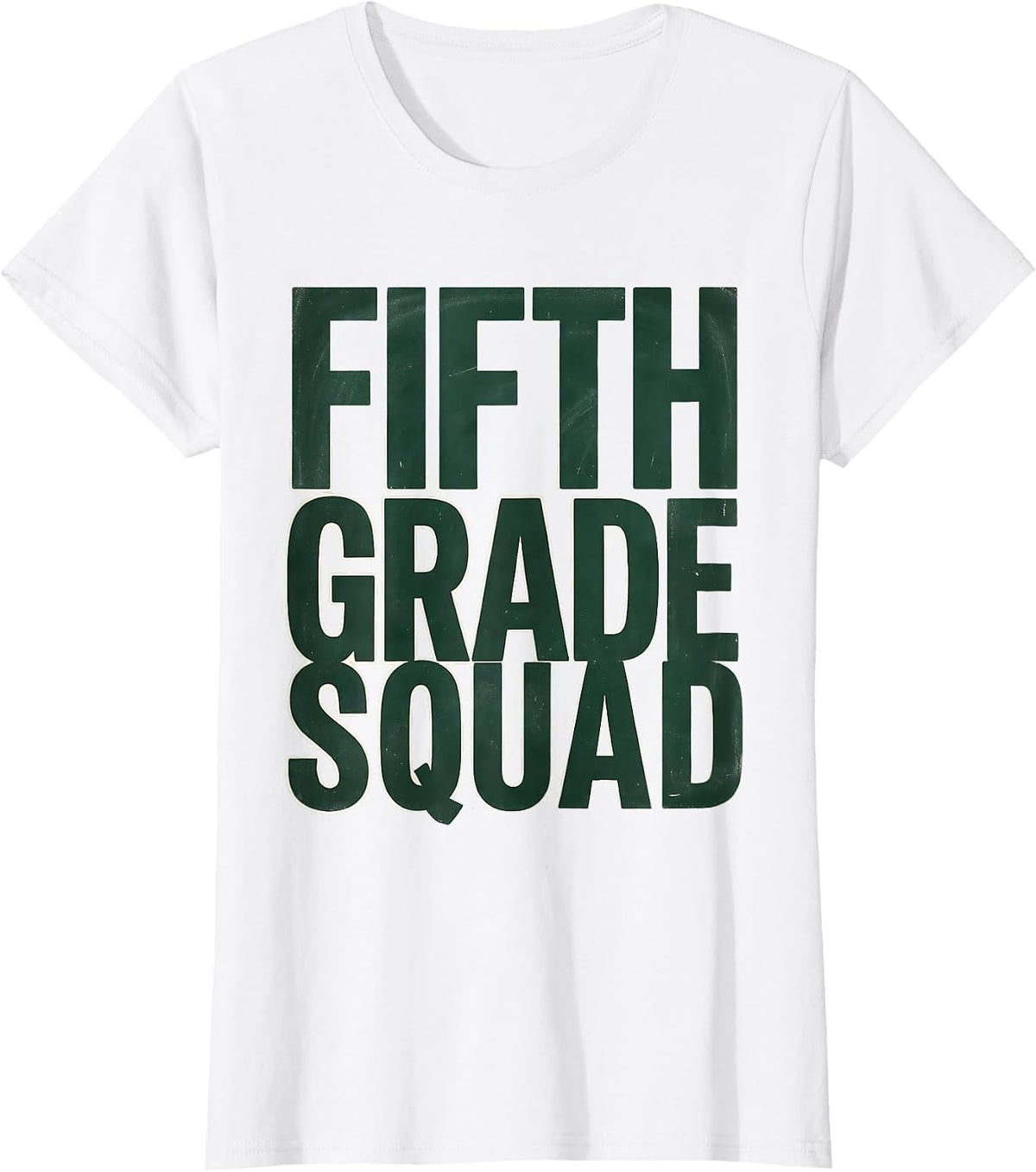 Fifth Grade Squad Cute Teacher Pencil Apple Back To School T-Shirt - White