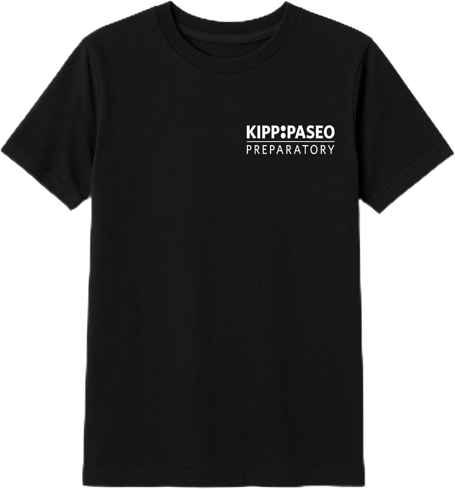 Unisex Adult Kipp Adult Paseo Preparatory School Short Sleeve Spirit Tee - Black (Paseo Preparatory School)