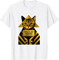 Men's Wild at Heart Bengal Cat Lover Design T-Shirt - White