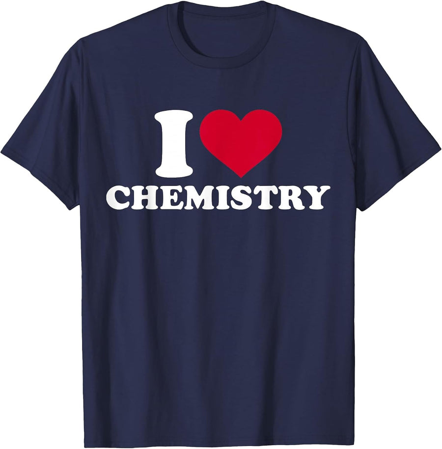 I Love Chemistry T-Shirt - Navy Blue