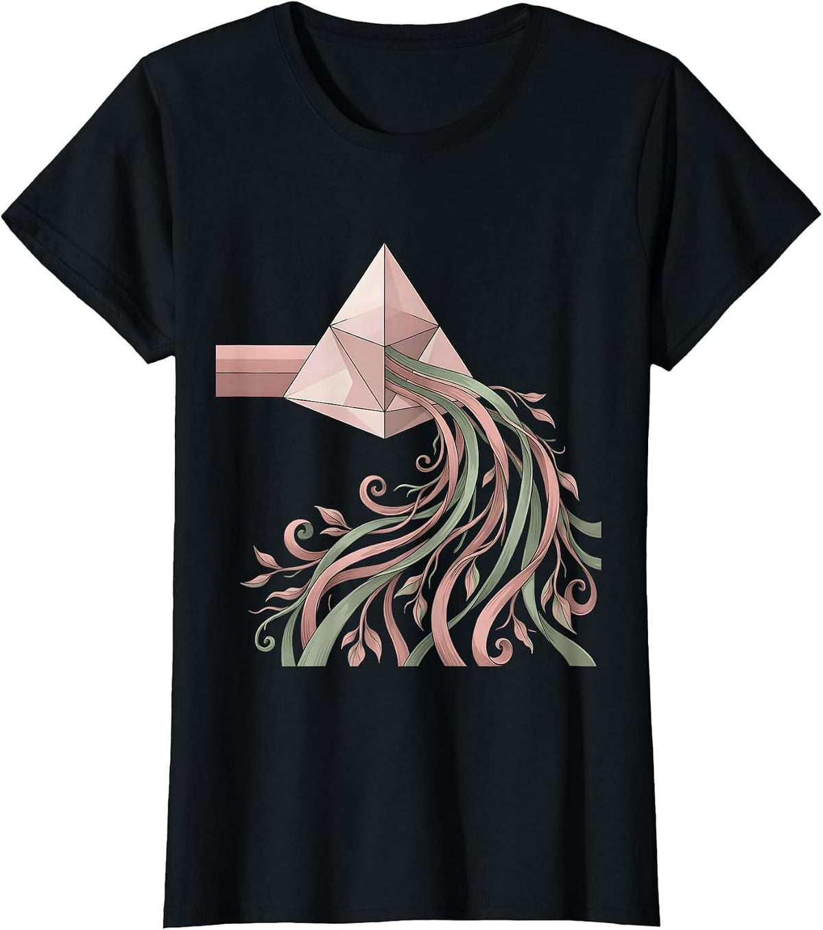 Dyslexia Awareness Prism Light Spectrum Design T-Shirt - Black