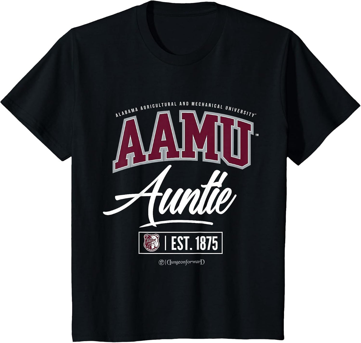 Alabama A&M University - AAMU HBCU Auntie T-Shirt - Black