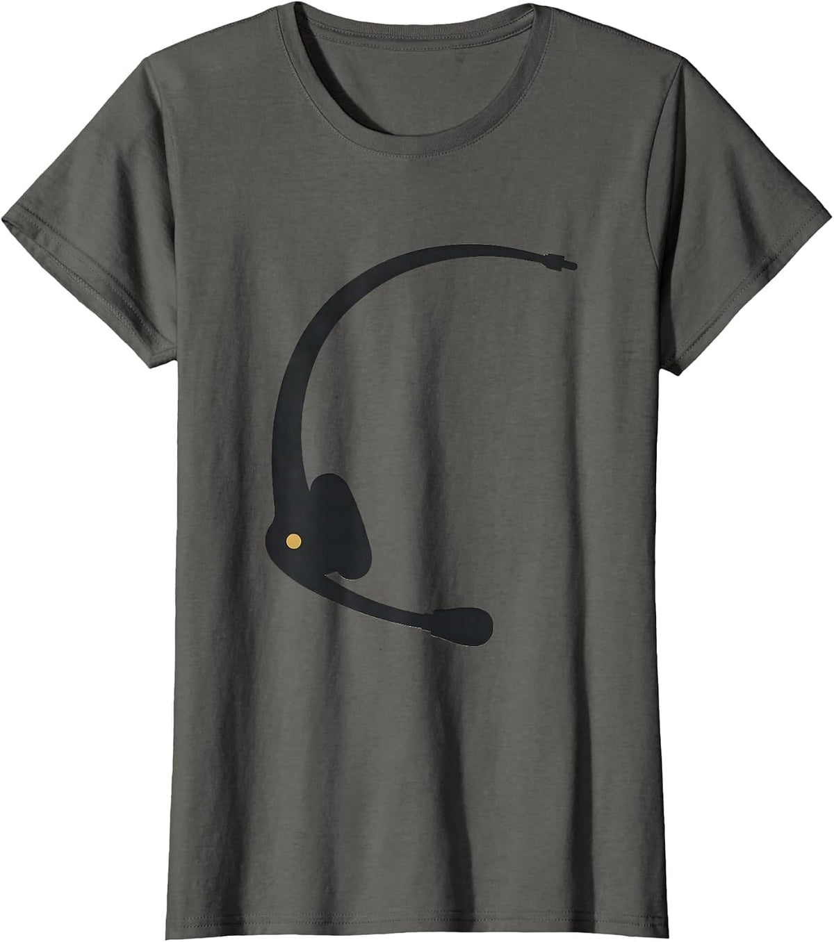 Women's Thin Gold Line 911 Dispatcher First Responder Tribute T-Shirt - Asphalt Grey