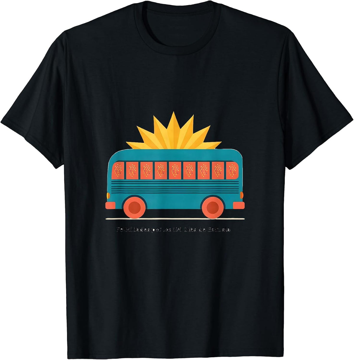 Men's Felicidades por los 100 Días de Escuela Spanish Teacher T-Shirt - Black