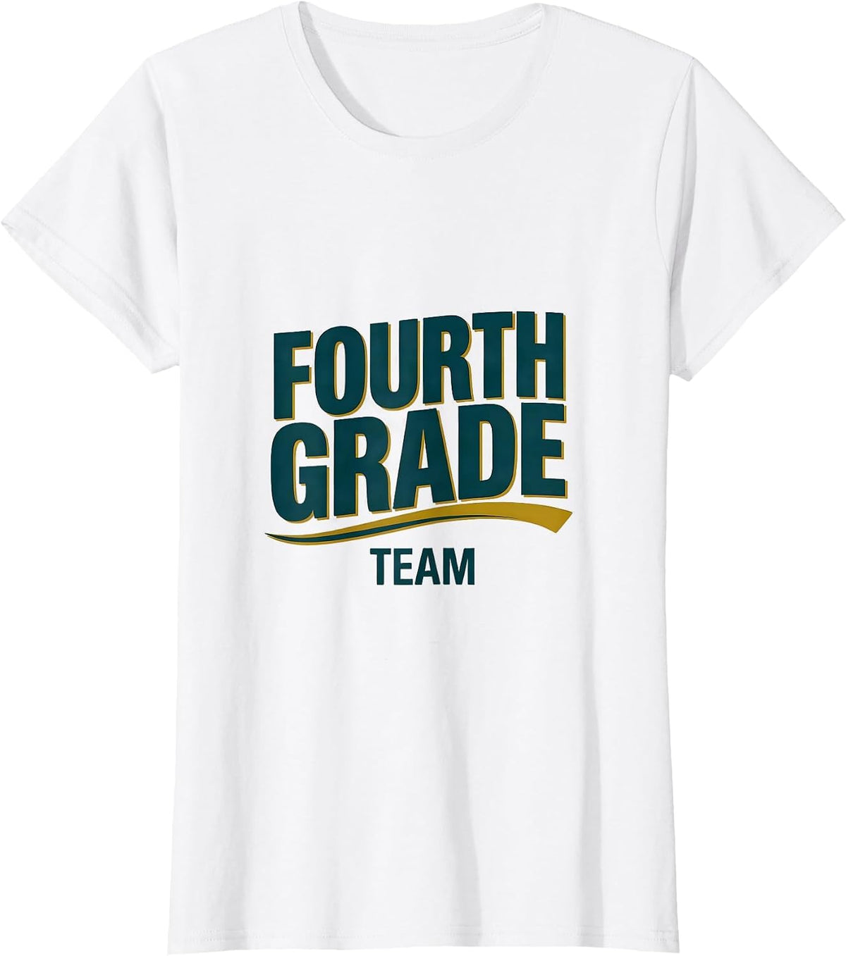 Women's Fourth Grade Team Cute Vintage Graphic Fourth Grade Teacher T-Shirt - White