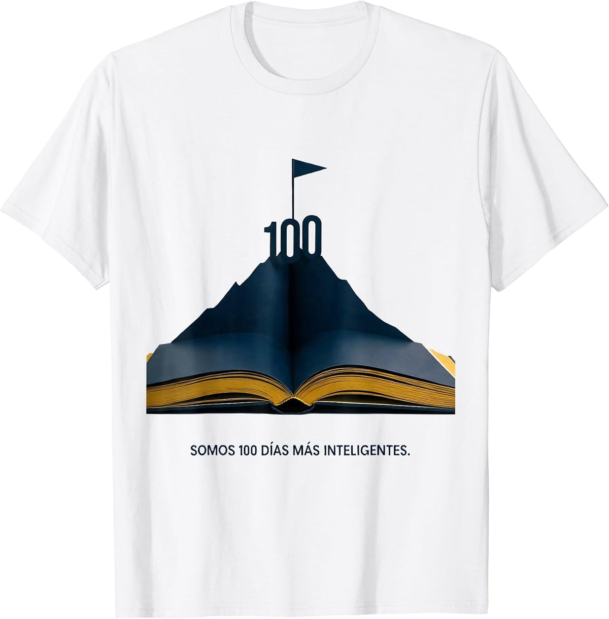 Men's Somos 100 Días Más Inteligentes Spanish Teacher 100th Day T-Shirt - White
