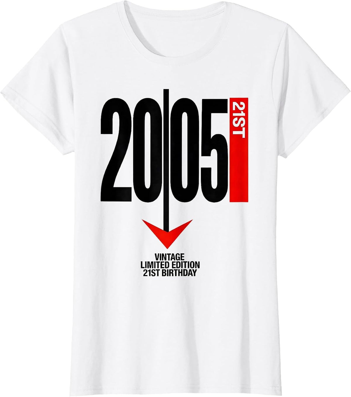 Women's Vintage 2005 Limited Edition 21st Birthday 21 Year Old T-Shirt - White