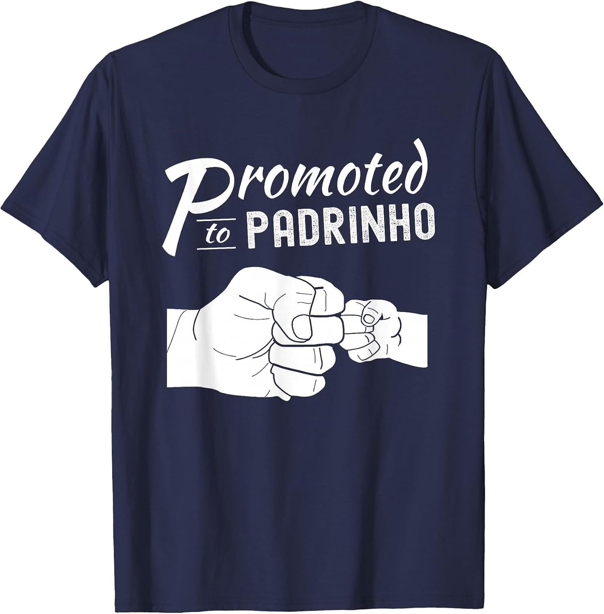 Promoted to Padrinho T-Shirt - Navy Blue