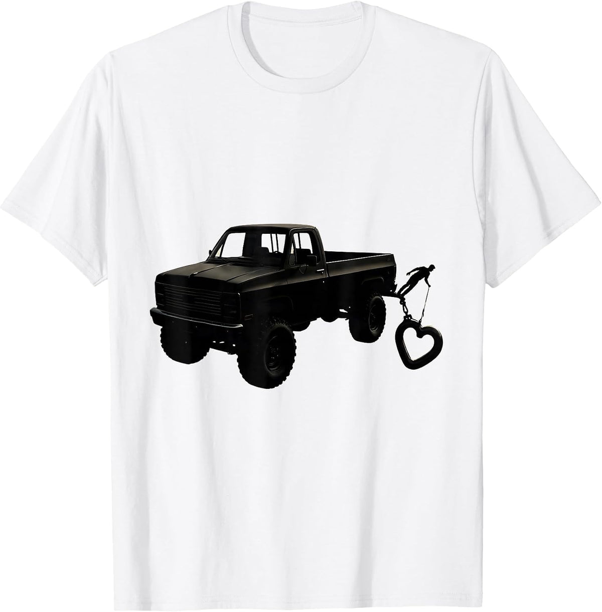 Men's Squarebody Pickup Truck Owner Funny Trucker Gift T-Shirt - White