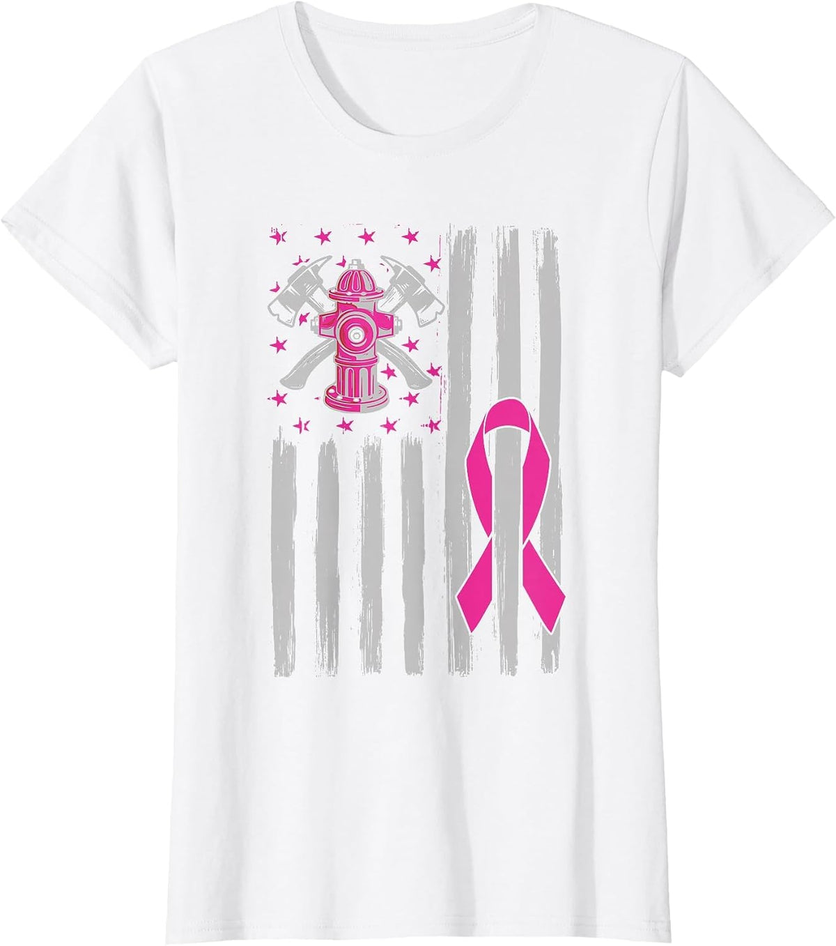 Firefighter Cancer Awareness Month T-Shirt - White