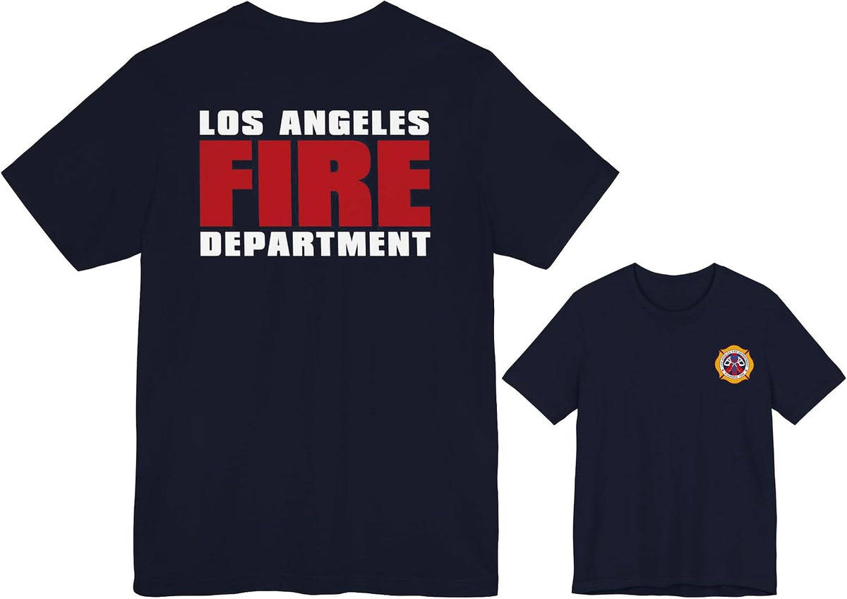 118 LA Fire Department Shirt LA Fire Department TV Show Merchandise T-Shirt Gifts (Ships from USA, Takes 7-10 Days) - Black