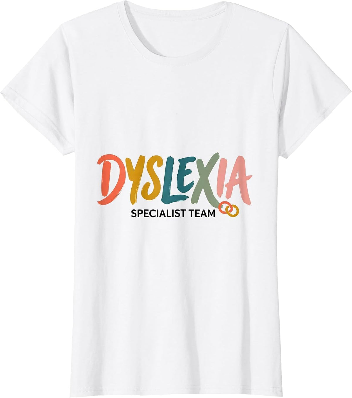Dyslexia Specialist Team Dyslexia Teacher Squad Awareness T-Shirt - White