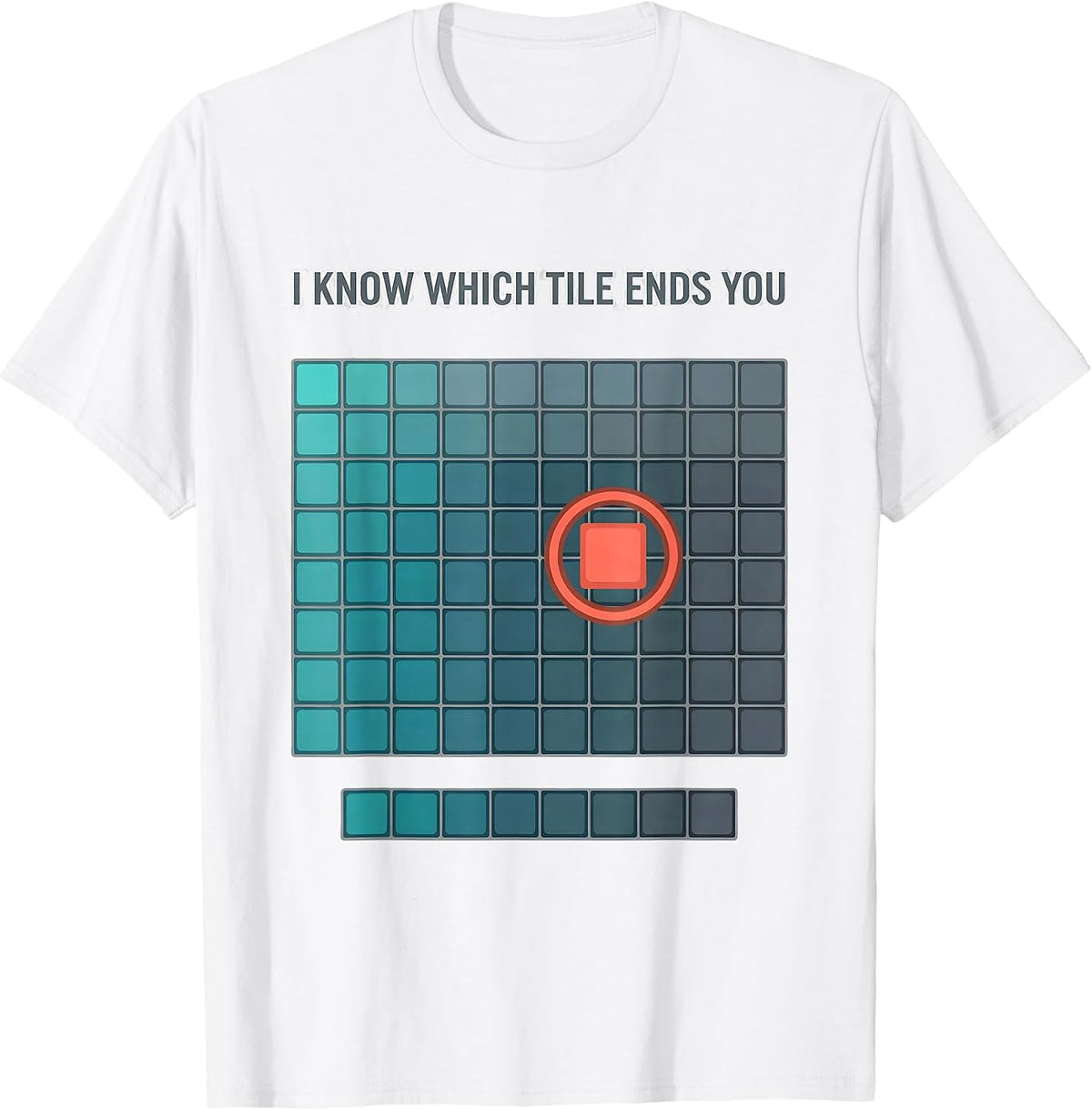 Men's I Know Which Tile Ends You Funny Periodic Table Chemistry T-Shirt - White