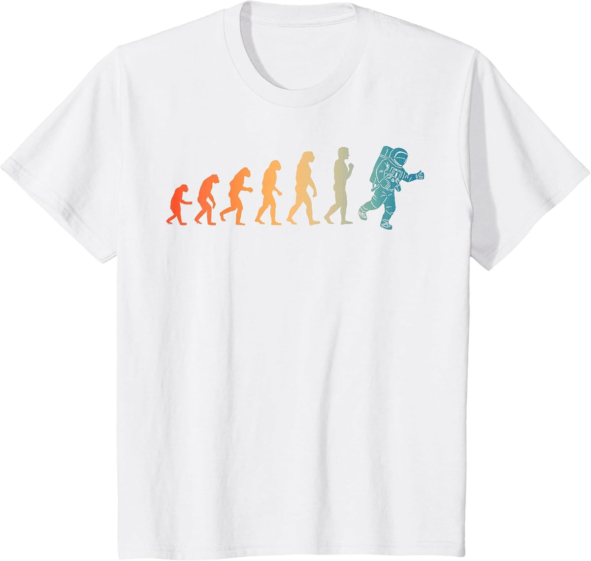 Astronaut Design for Men Boys Kids Galaxy Outer Space Themed T-Shirt - White