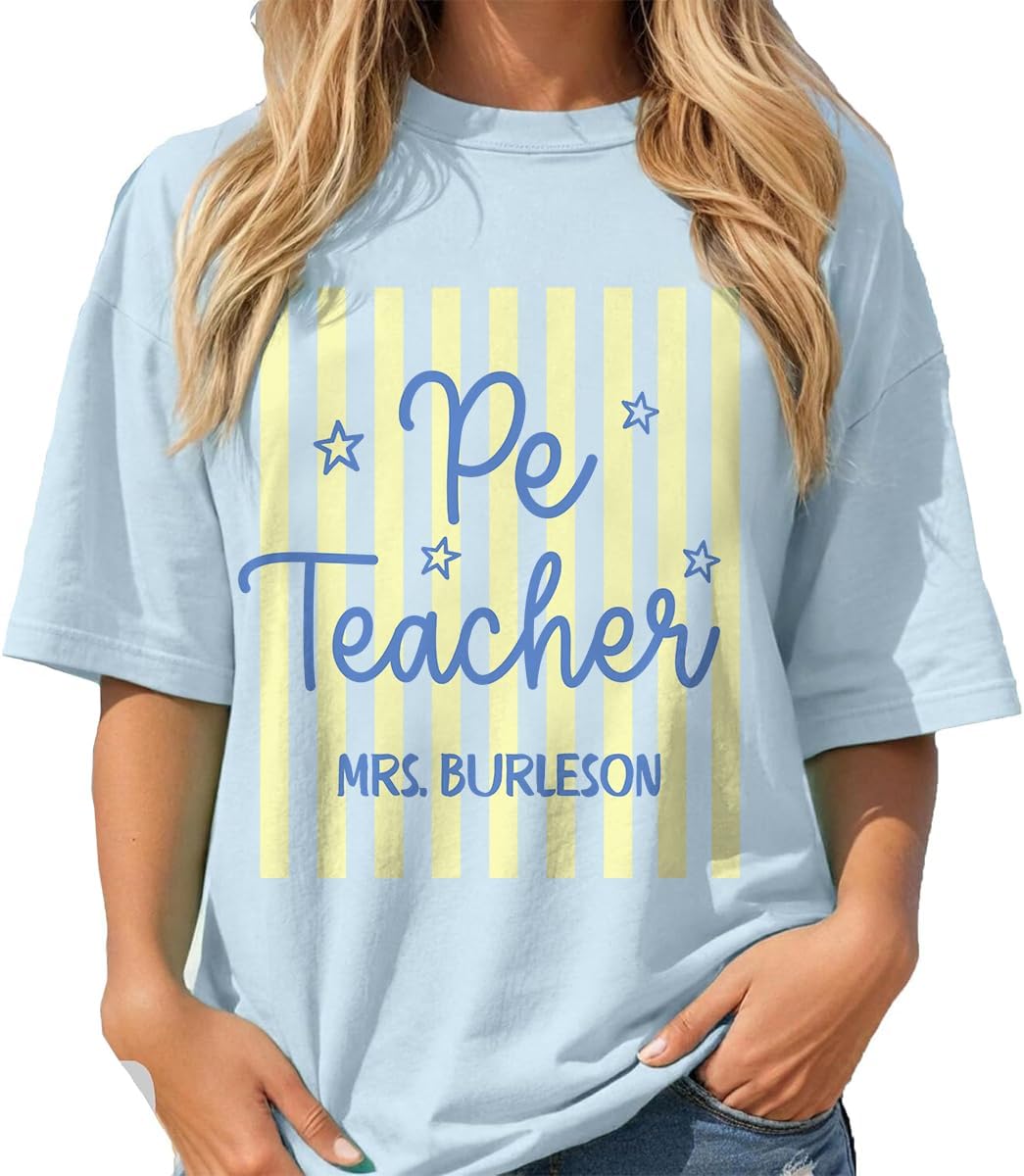 Personalized Second Grade Teacher Shirt, Custom 2nd Grade Educator Tee, Back to School Apparel, Second Grade Shirt - 5-pe