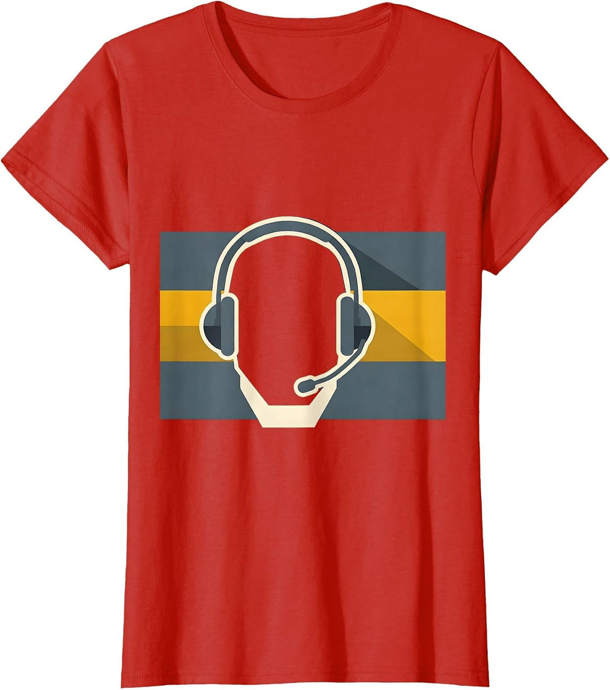 Thin Gold Line 911 Dispatcher First Responder Tribute T-Shirt - Red