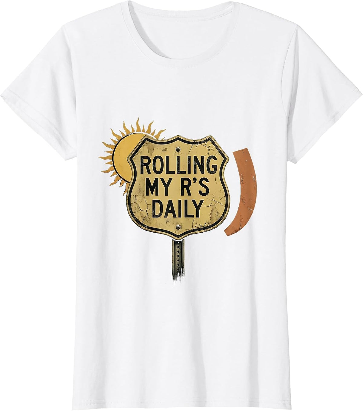 Rolling My R's Daily Spanish Teacher Design T-Shirt - White