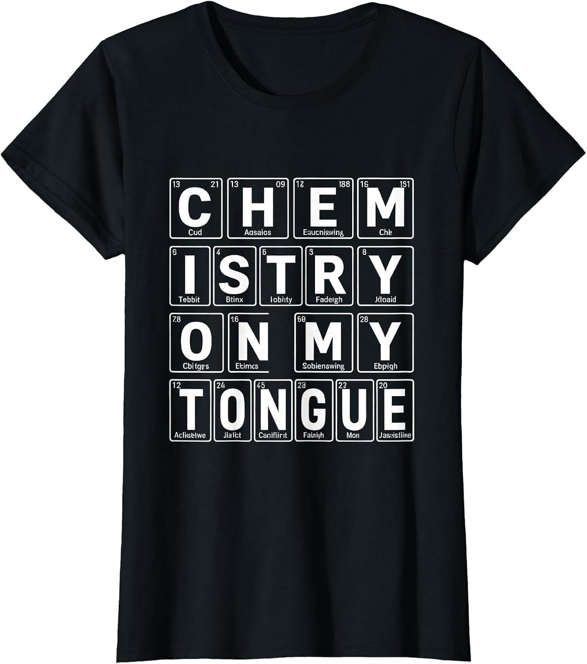 Can I Lick It Periodic Table Chemistry Design T-Shirt - Black