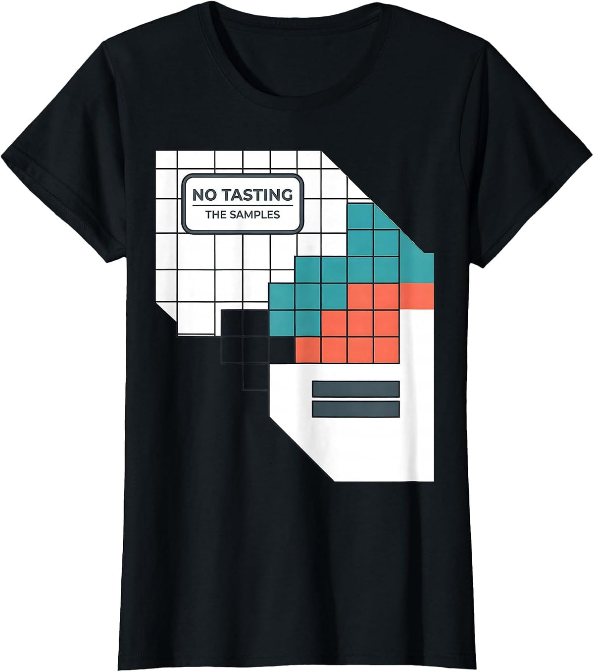 No Tasting The Samples Funny Periodic Table Chemistry T-Shirt - Black