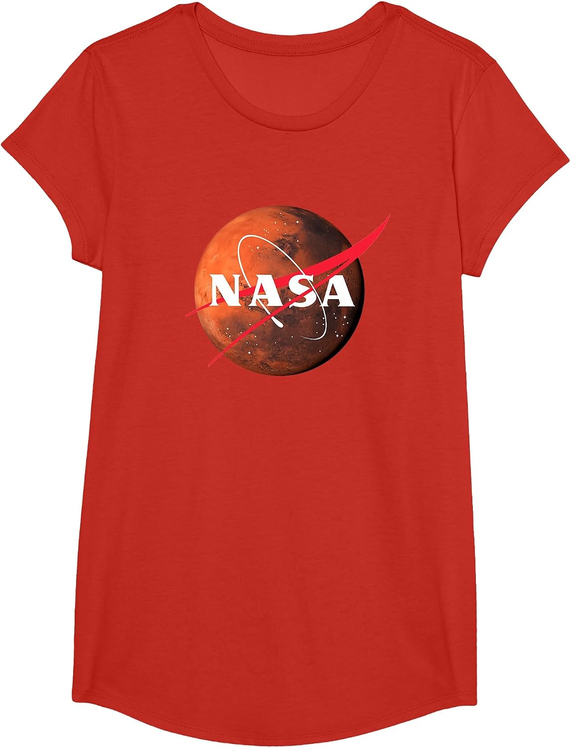 NASA Mars Meatball Space Science Teacher T-Shirt - Girls Red