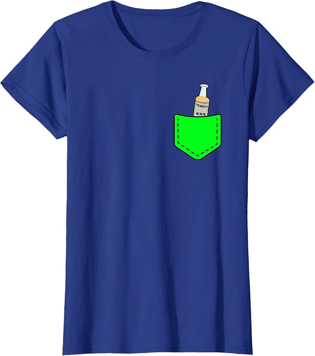 Funny Tequila Tshirt Cinco De Mayo Tees for Women Men T-Shirt - Royal Blue
