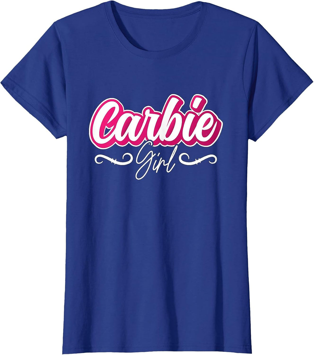 Carbie Girl Law Carb Nutrition High Fat Diet Low Carb Diet T-Shirt - Royal Blue