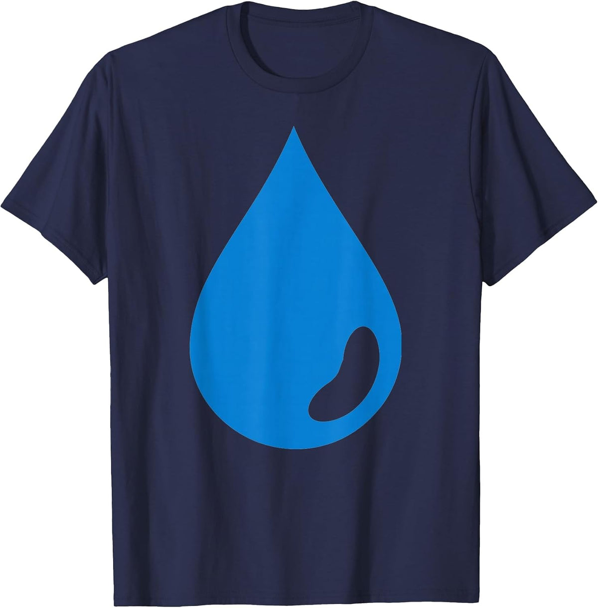 Blue Water Drop T-Shirt - Navy Blue
