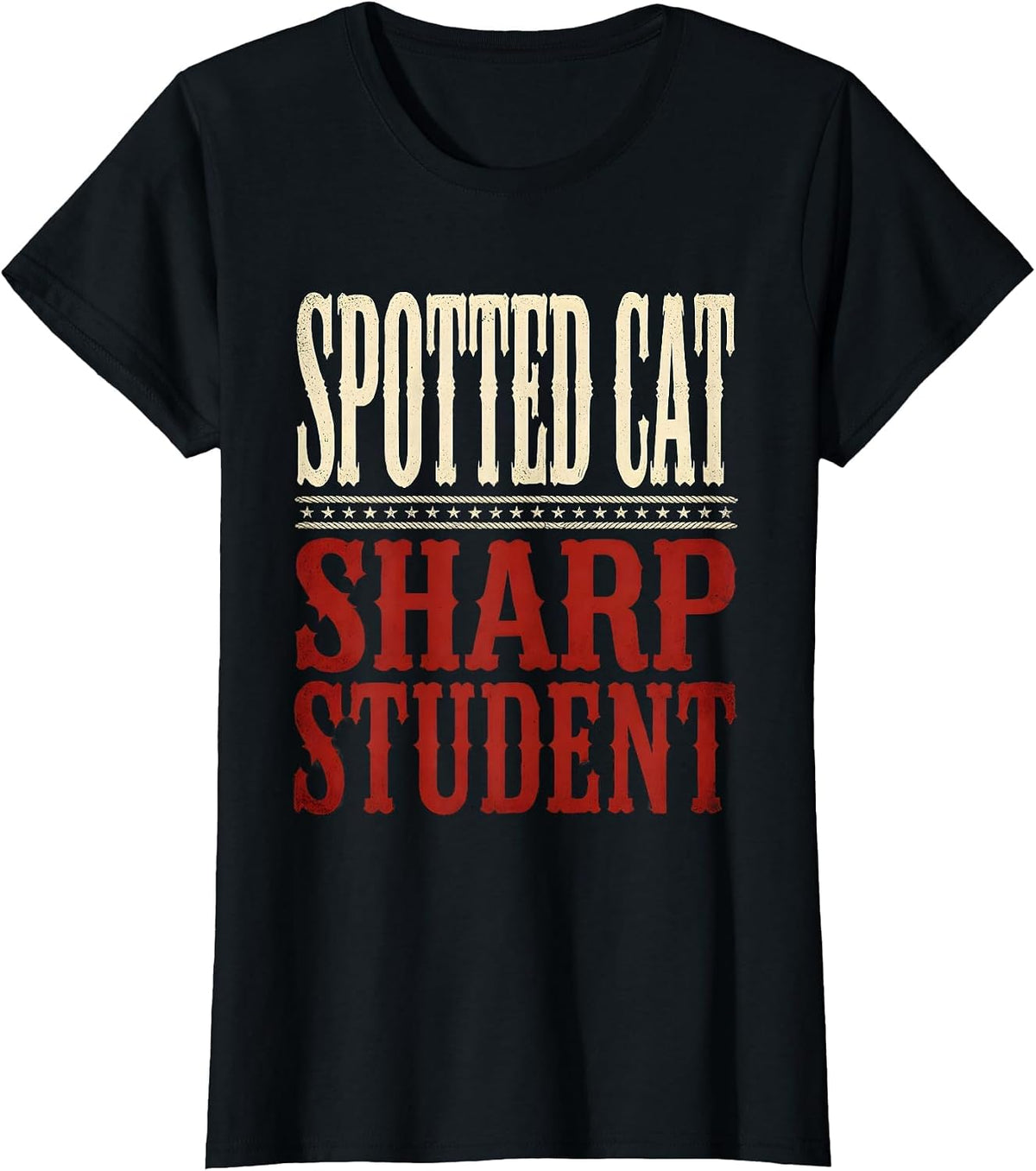 Women's Bengal Cat Lover Back to School Graphic Design T-Shirt - Black
