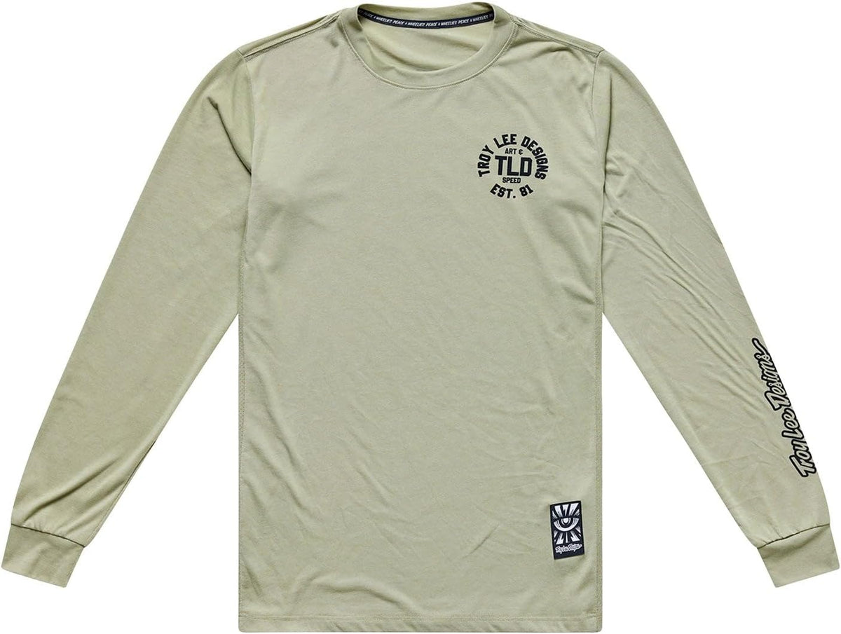 Troy Lee Designs Skyline Ride Long Sleeve Tee - Stamps Sage