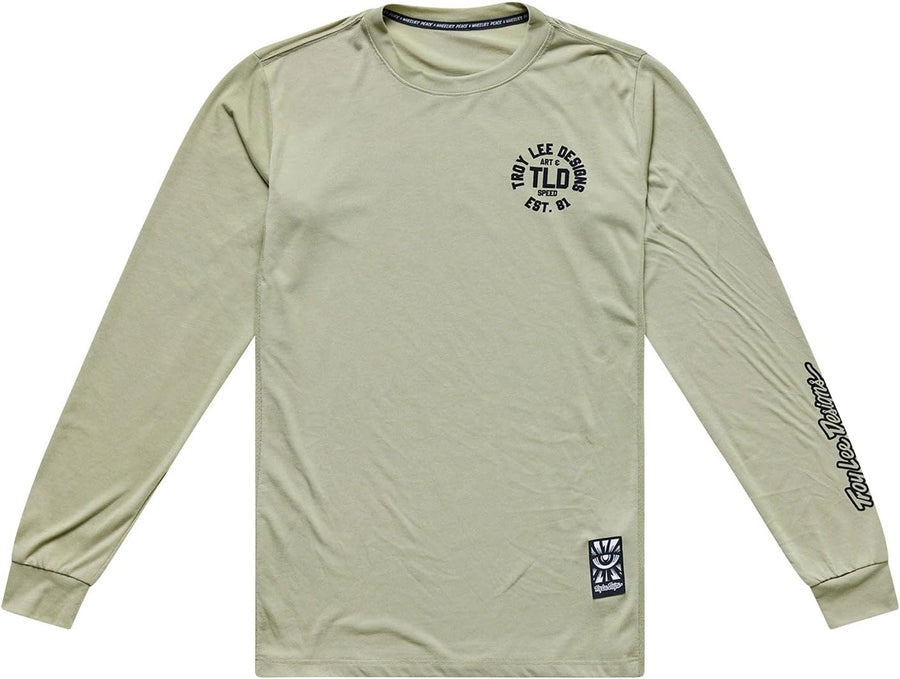 Troy Lee Designs Skyline Ride Long Sleeve Tee - Stamps Sage