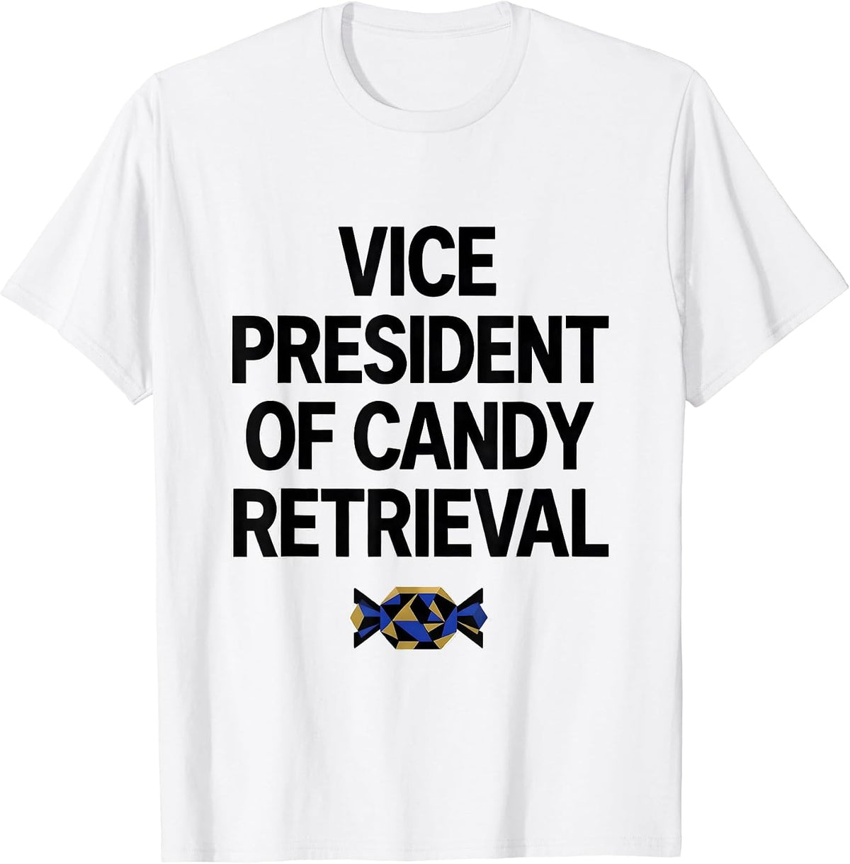 Men's Vice President Of Candy Retrieval Geometric Cinco De Mayo T-Shirt - White