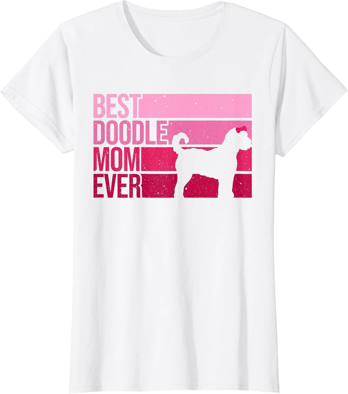 Cool Doodle Mom Art Women Girl Aussiedoodle Goldendoodle Dog T-Shirt - White