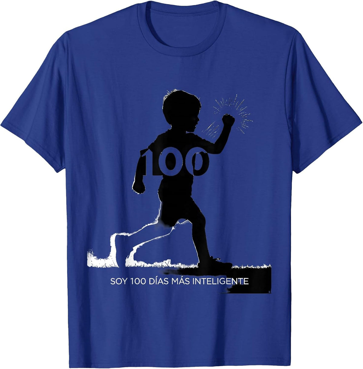 Soy 100 Días Más Inteligente Spanish Teacher 100th Day T-Shirt - Royal Blue