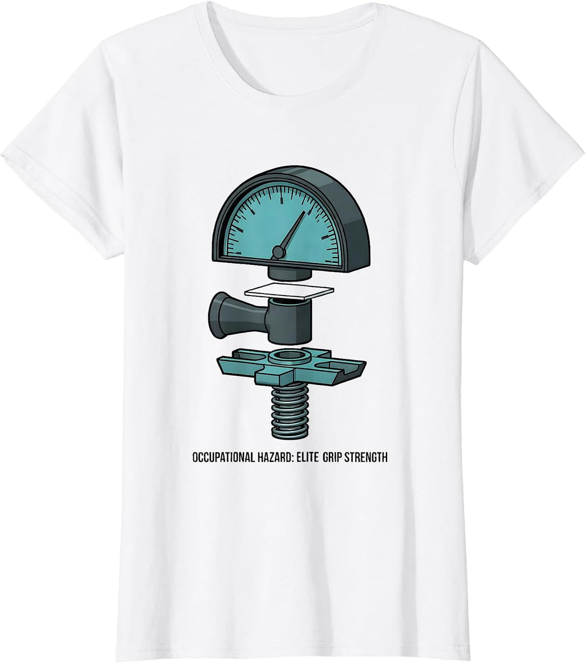 Women's Occupational Hazard: Elite Grip Strength Physical Therapist T-Shirt - White