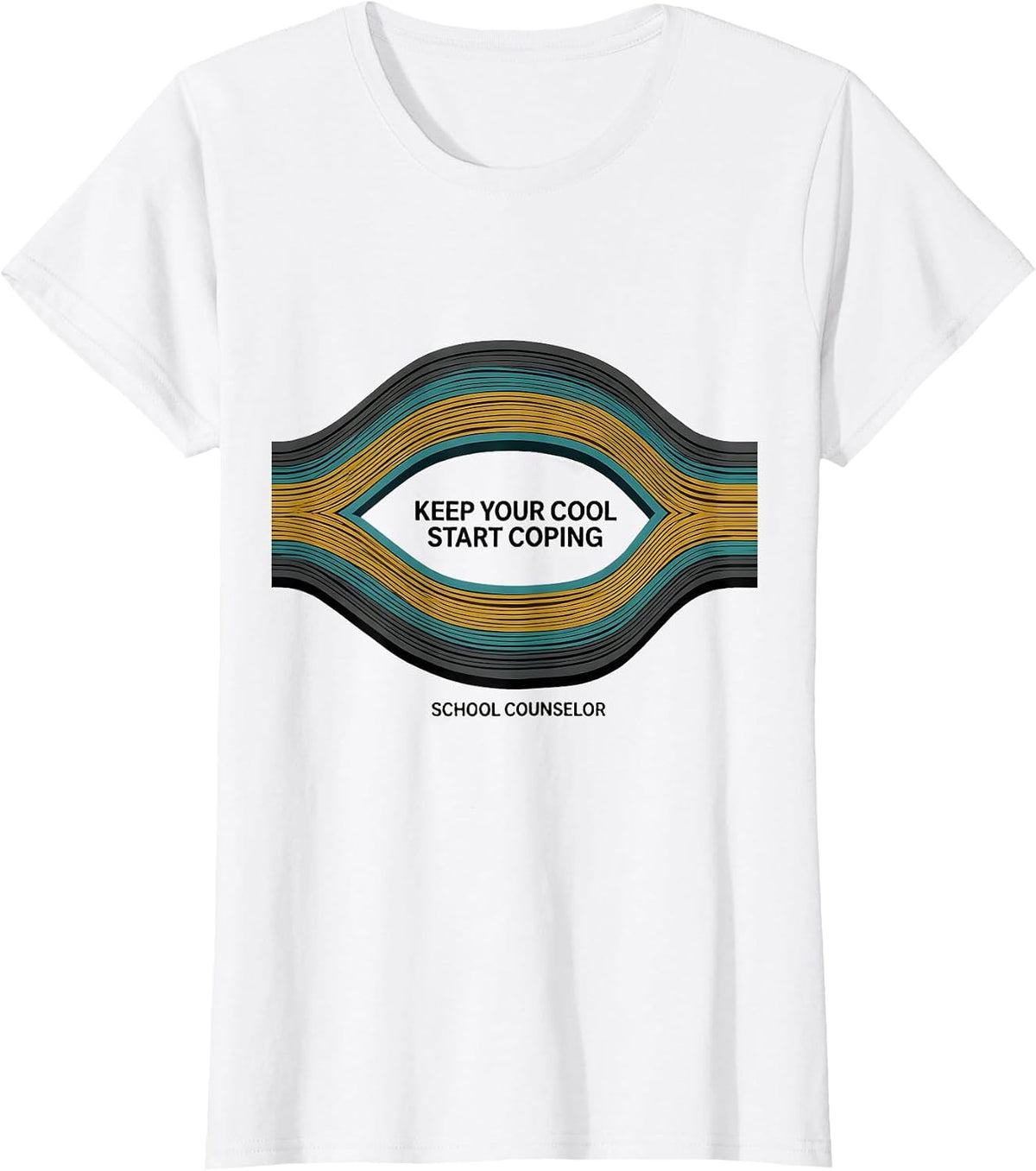 Women's Keep Your Cool Start Coping School Counselor T-Shirt - White