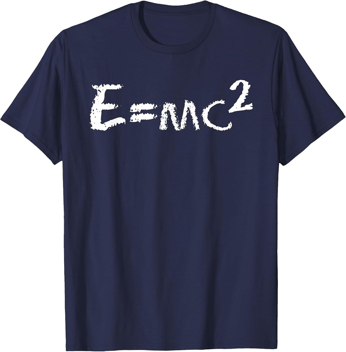 Fun E=mc2 Equation - Physics - Relativity T-Shirt - Navy Blue