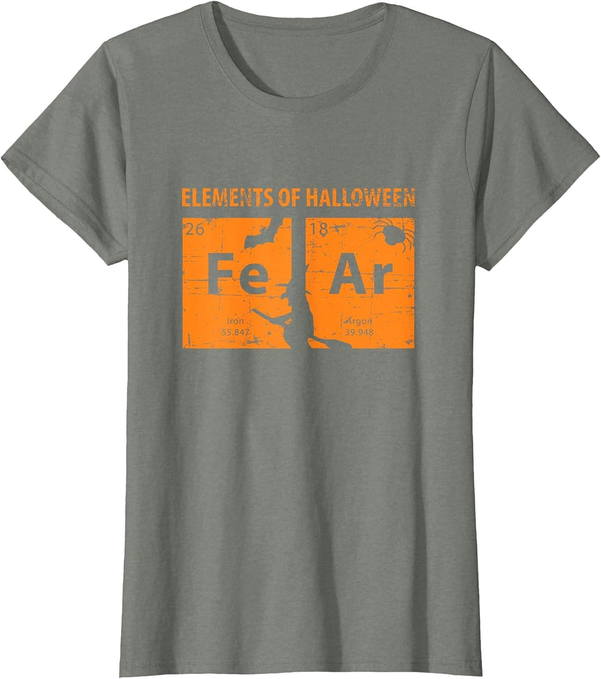 Elements of Halloween Tee (Fear) Periodically T-Shirt T-Shirt - Olive Heather