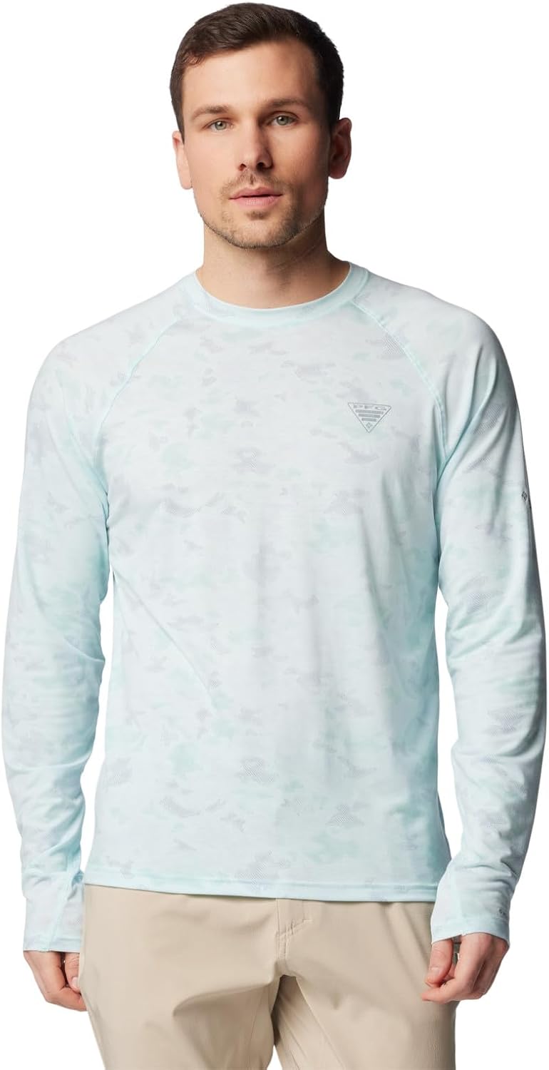 Columbia Men's PFG Uncharted Long Sleeve - Icy Morn Uncharted Waters